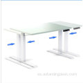 Muebles de oficina de moda 2 personas altura ajustable inteligente escritorio de pie de pie cara a cara escritorio inteligente